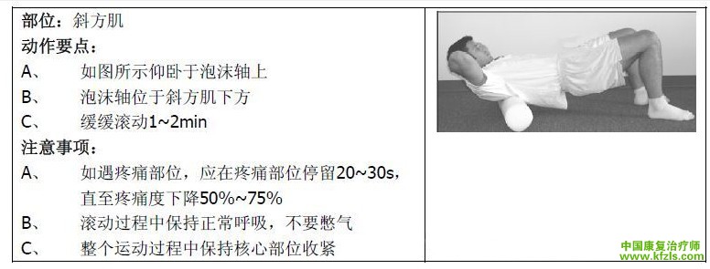 泡沫轴自我筋膜放松技术